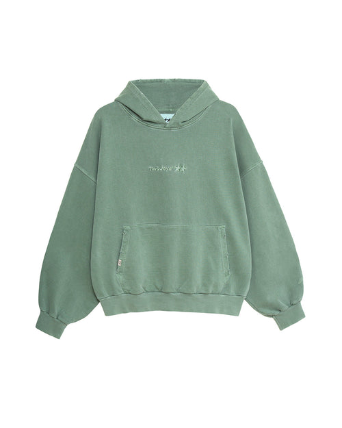 TwoJeys Pigment Dyed Green Icon Hoodie