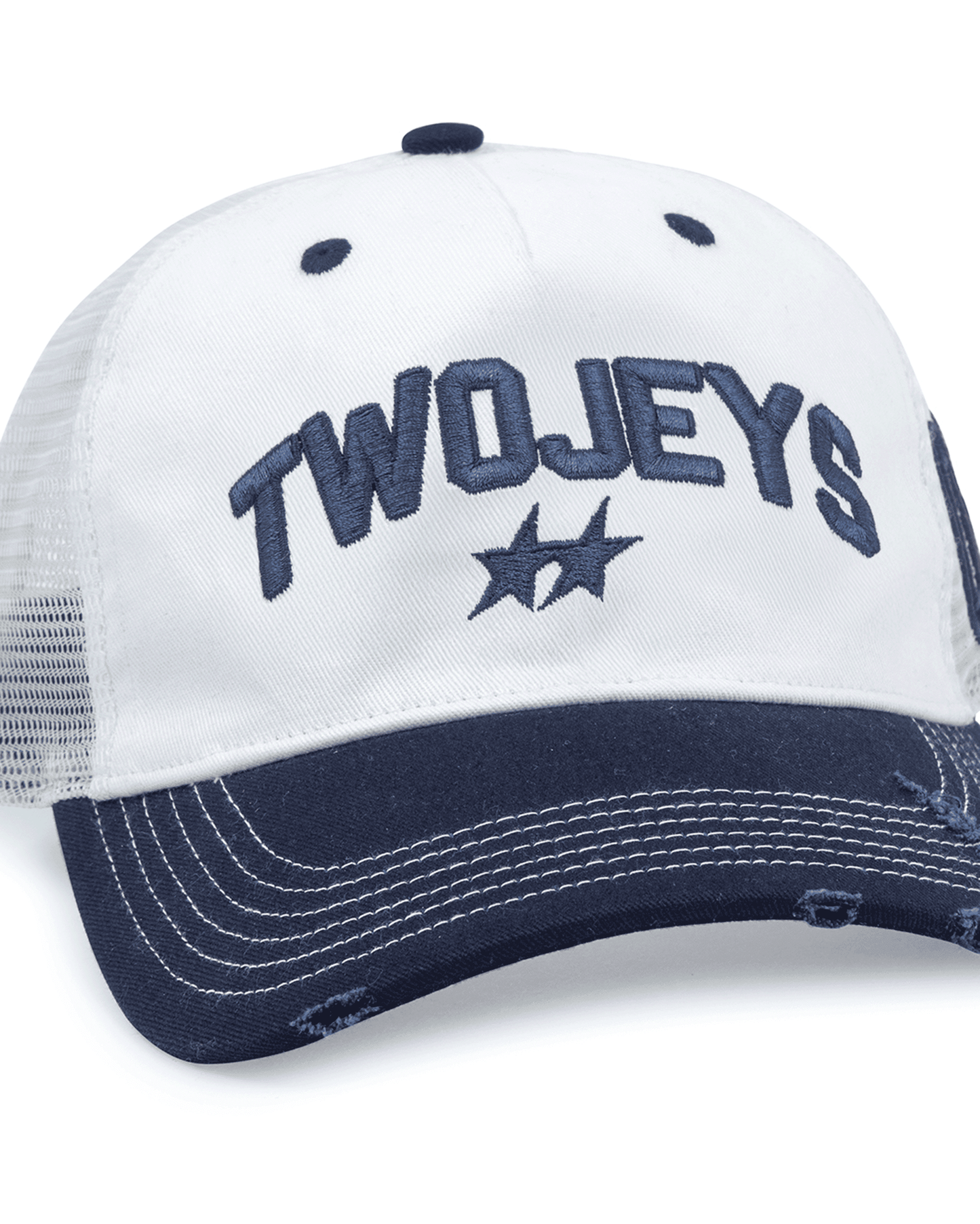 TwoJeys White Icon Trucker