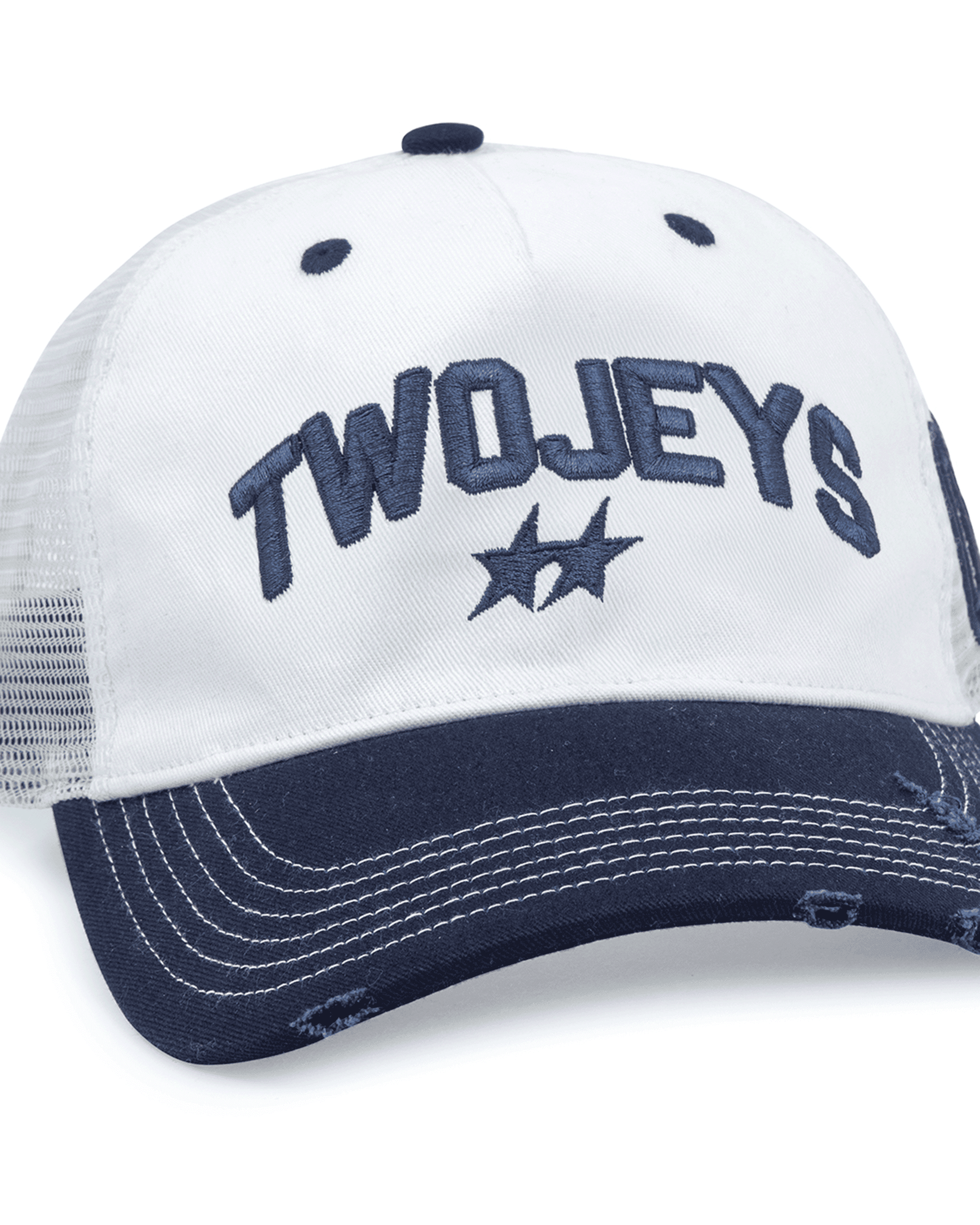 TwoJeys White Icon Trucker