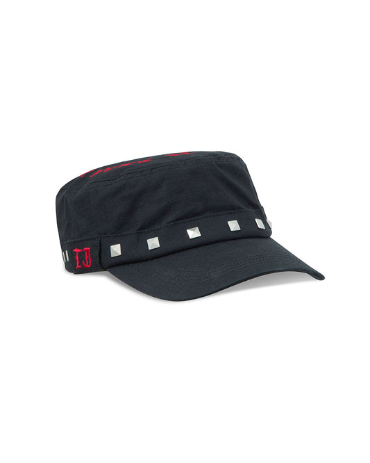 TwoJeys Studded Black Guerrilla Cap