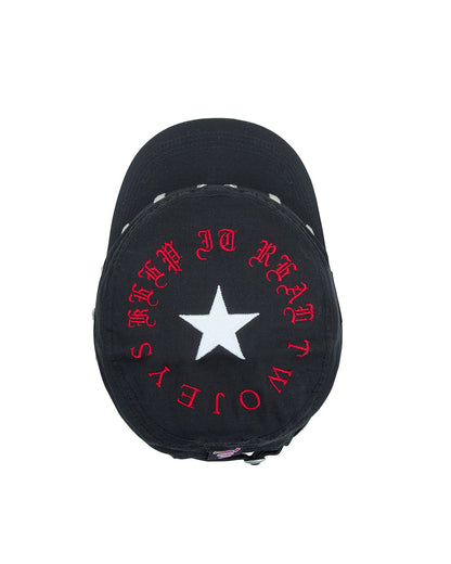 TwoJeys Studded Black Guerrilla Cap
