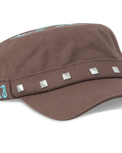 TwoJeys Studded Brown Guerrilla Cap