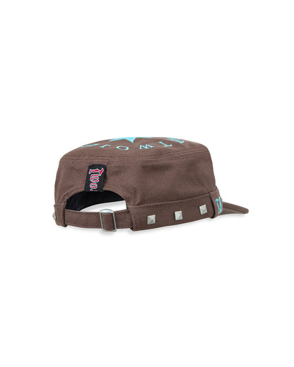 TwoJeys Studded Brown Guerrilla Cap