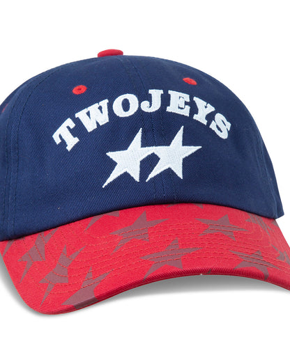 TwoJeys Mismatched Navy Dad Cap