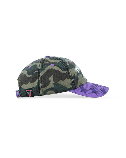 TwoJeys Mismatched Camo Dad Cap — Camo/Purple