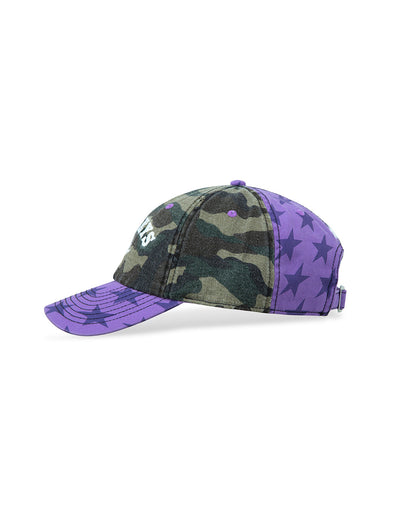 TwoJeys Mismatched Camo Dad Cap — Camo/Purple