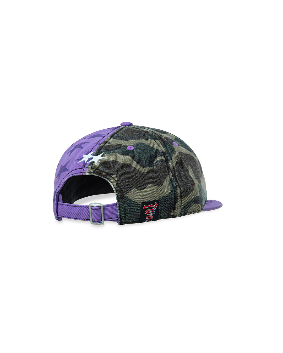 TwoJeys Mismatched Camo Dad Cap — Camo/Purple