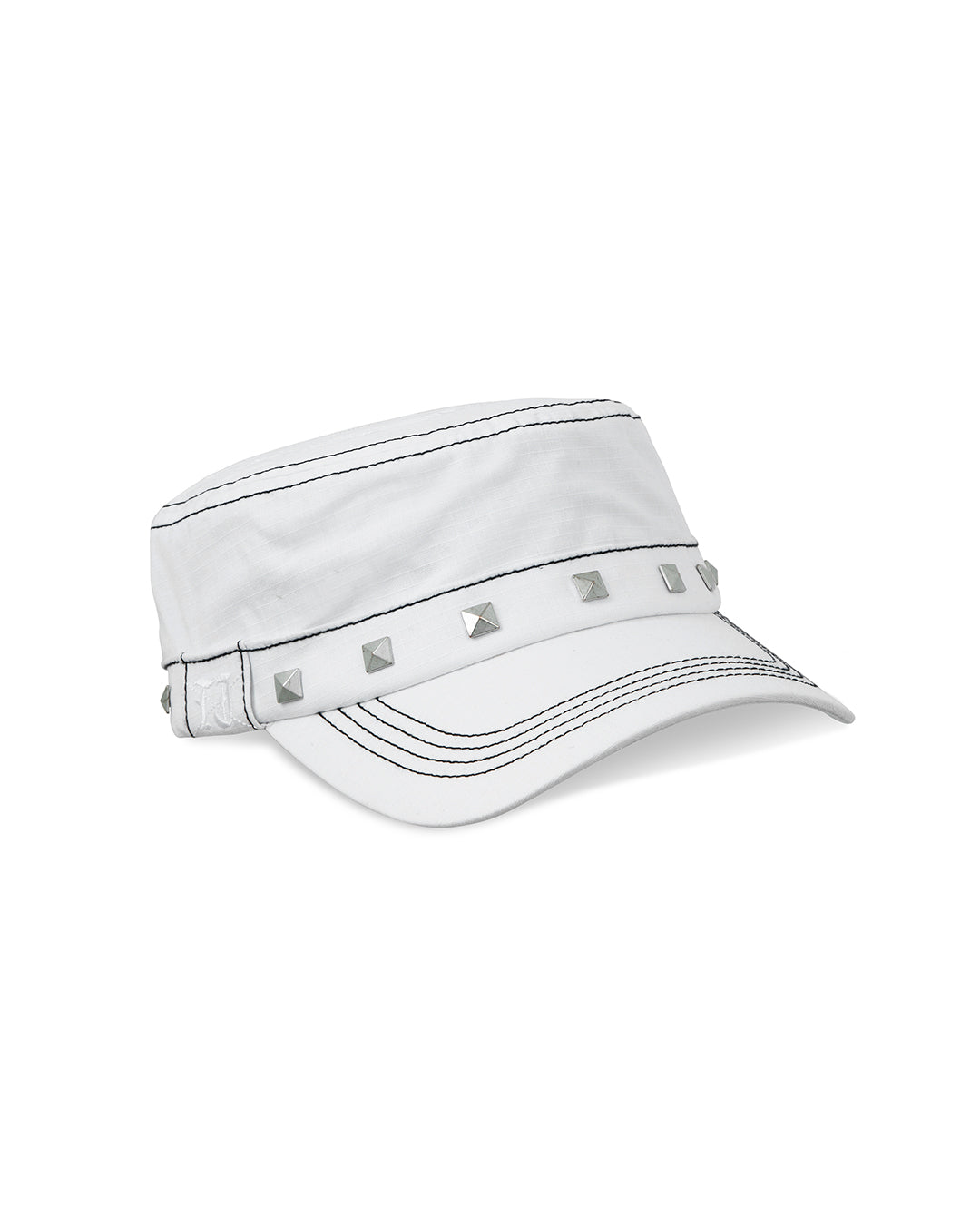 TwoJeys Studded White Guerrilla Cap