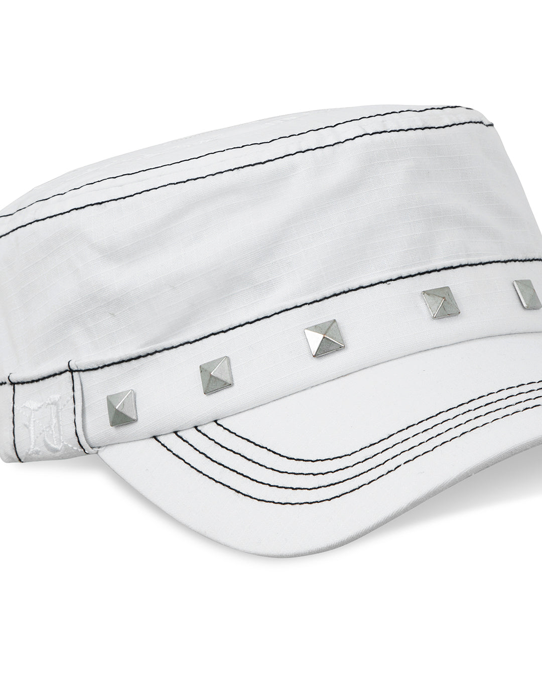 TwoJeys Studded White Guerrilla Cap