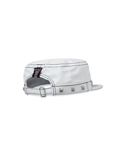 TwoJeys Studded White Guerrilla Cap