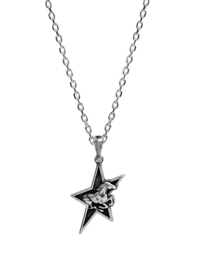 TwoJeys Star Horse Necklace — Silver