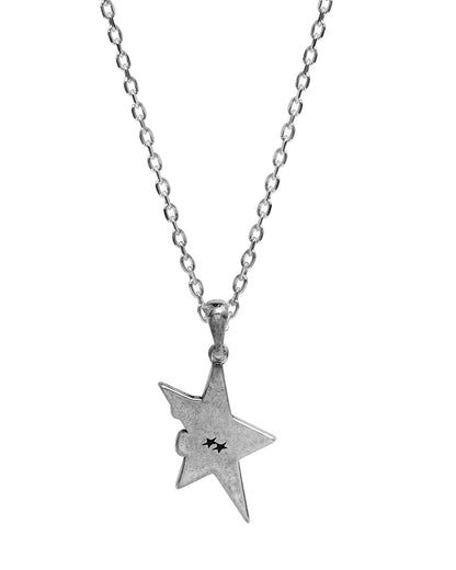 TwoJeys Star Horse Necklace — Silver