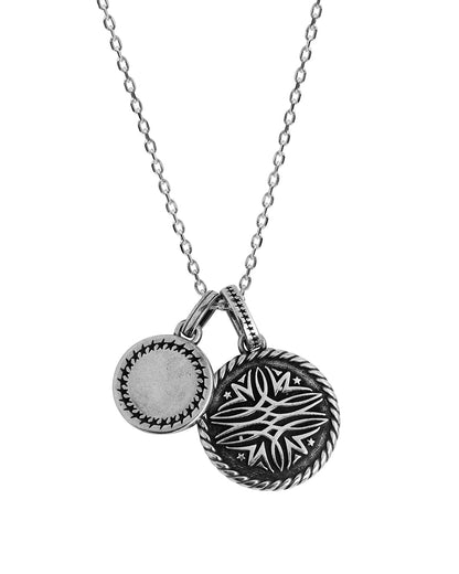 TwoJeys Two-face Sterling Necklace — Silver