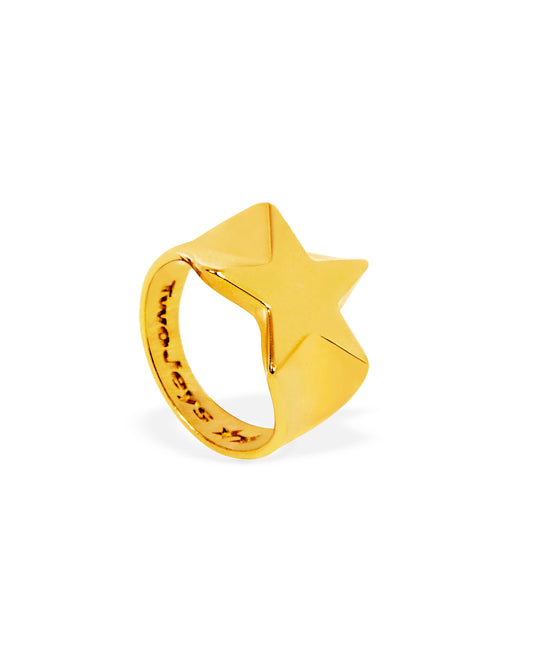 TwoJeys Shooting Star Ring Gold