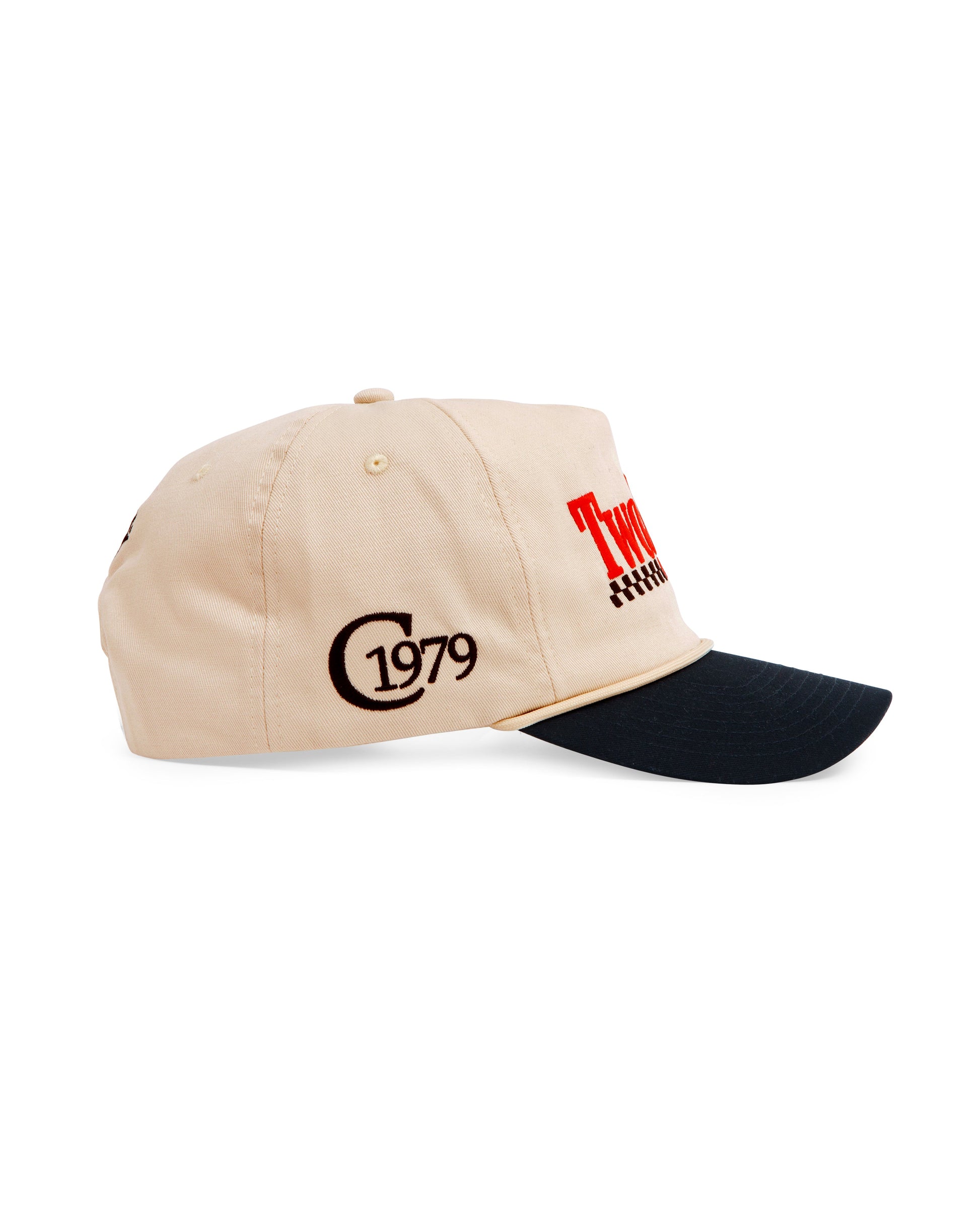 TwoJeys Twojeys Racing Cap — Cream/Black
