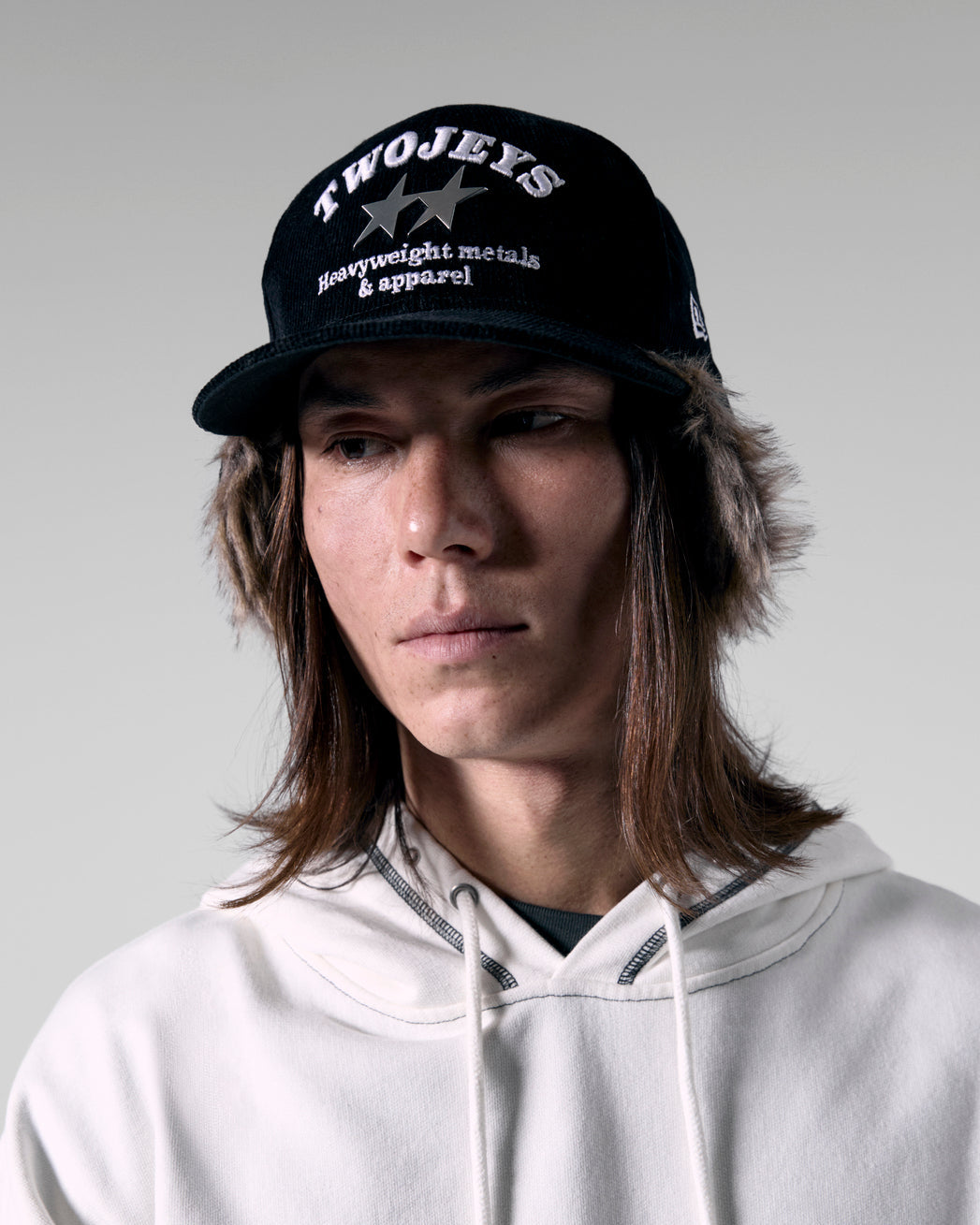 TwoJeys TJ 59FIFTY DOWNFLAP CORDUROY BLACK