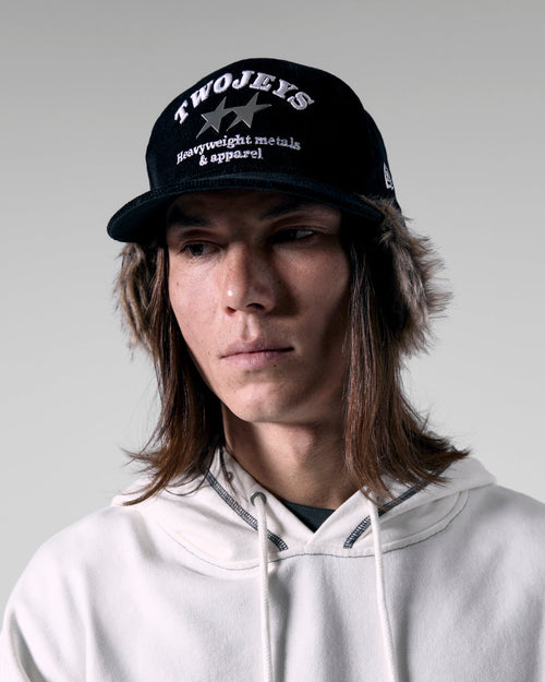 TwoJeys TJ 59FIFTY DOWNFLAP CORDUROY BLACK