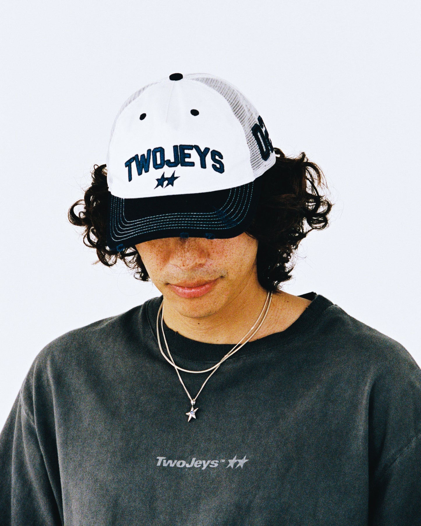 TwoJeys White Icon Trucker