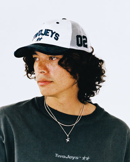 TwoJeys White Icon Trucker