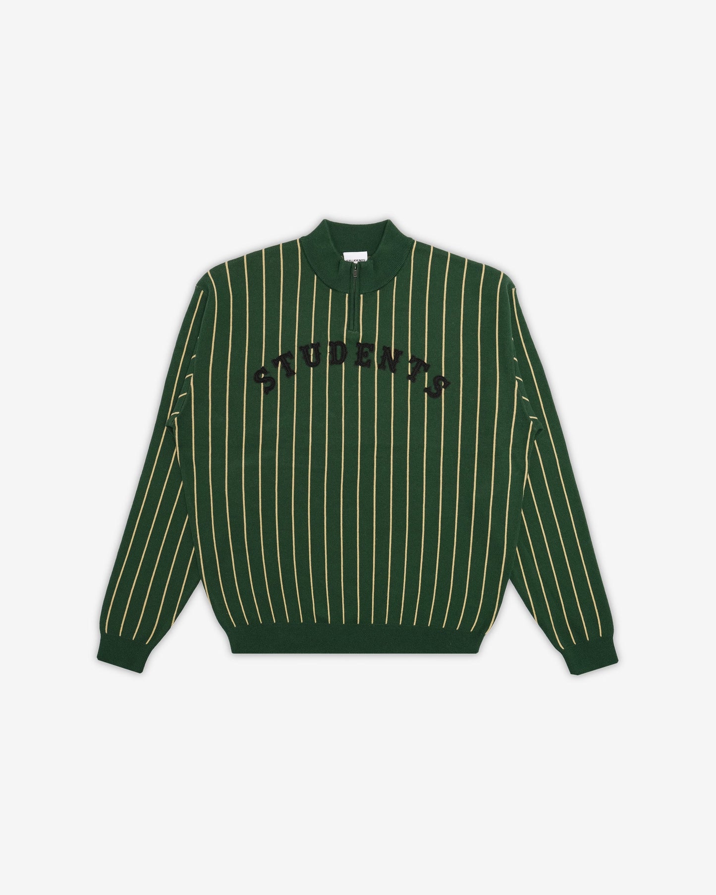 Students Golf Atwater Knit Q-Zip Sweater - Pine front