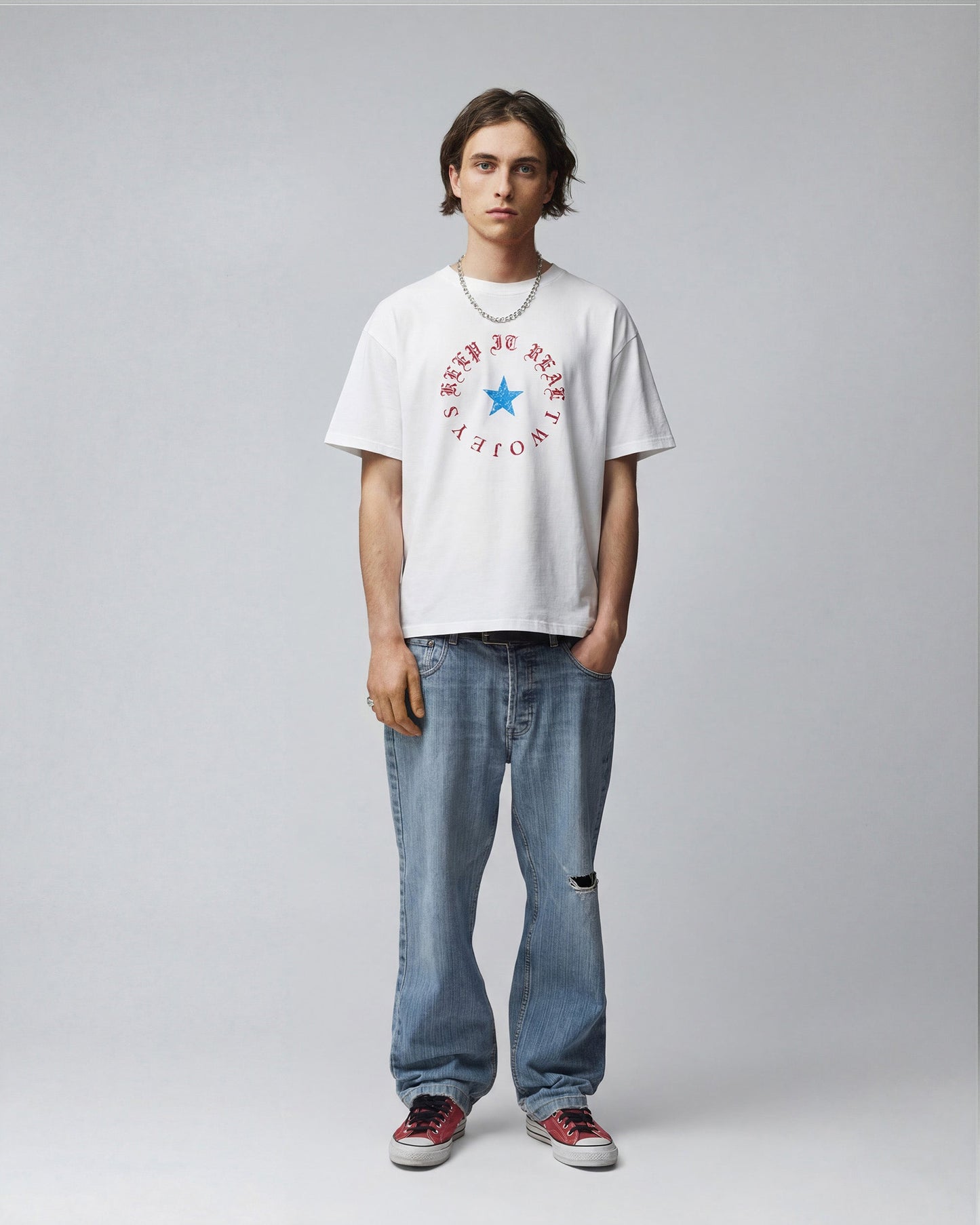 TwoJeys Keep It Real Tee White
