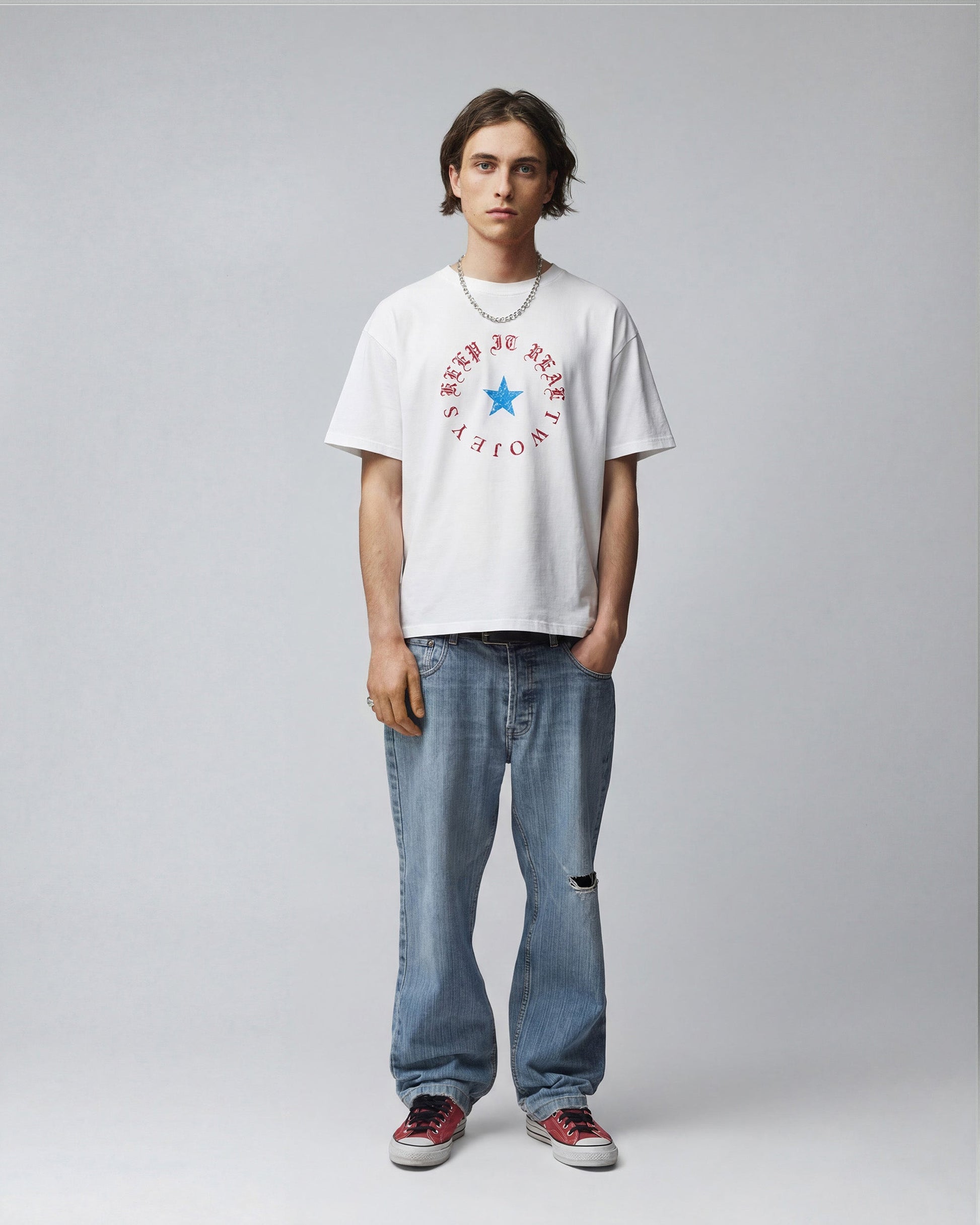 TwoJeys Keep It Real Tee White