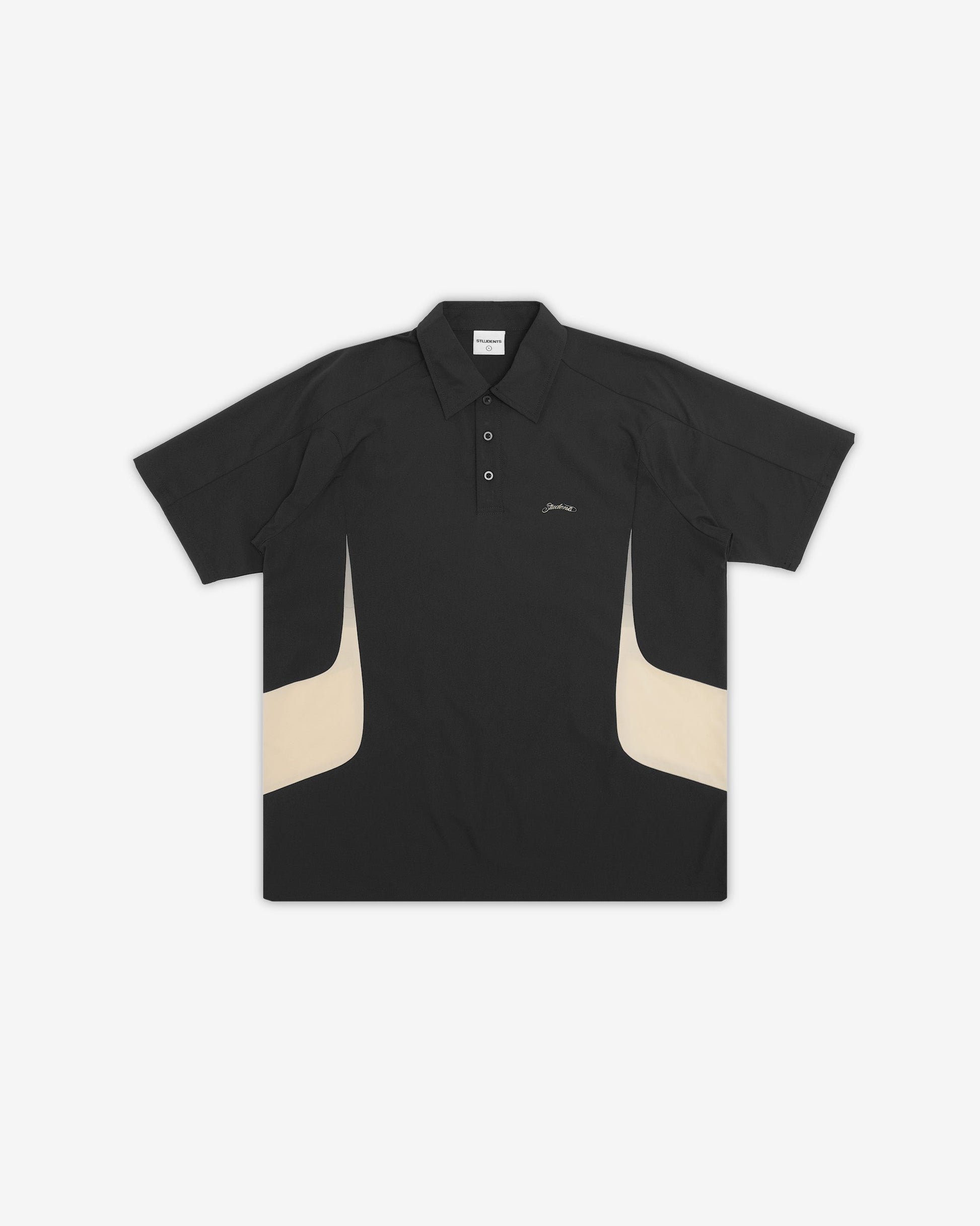 Students Golf Newport S/S Polo Shirt - Black front
