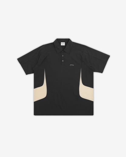 Students Golf Newport S/S Polo Shirt - Black front