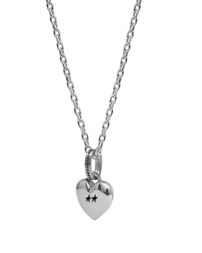 TwoJeys Heart Necklace — Silver