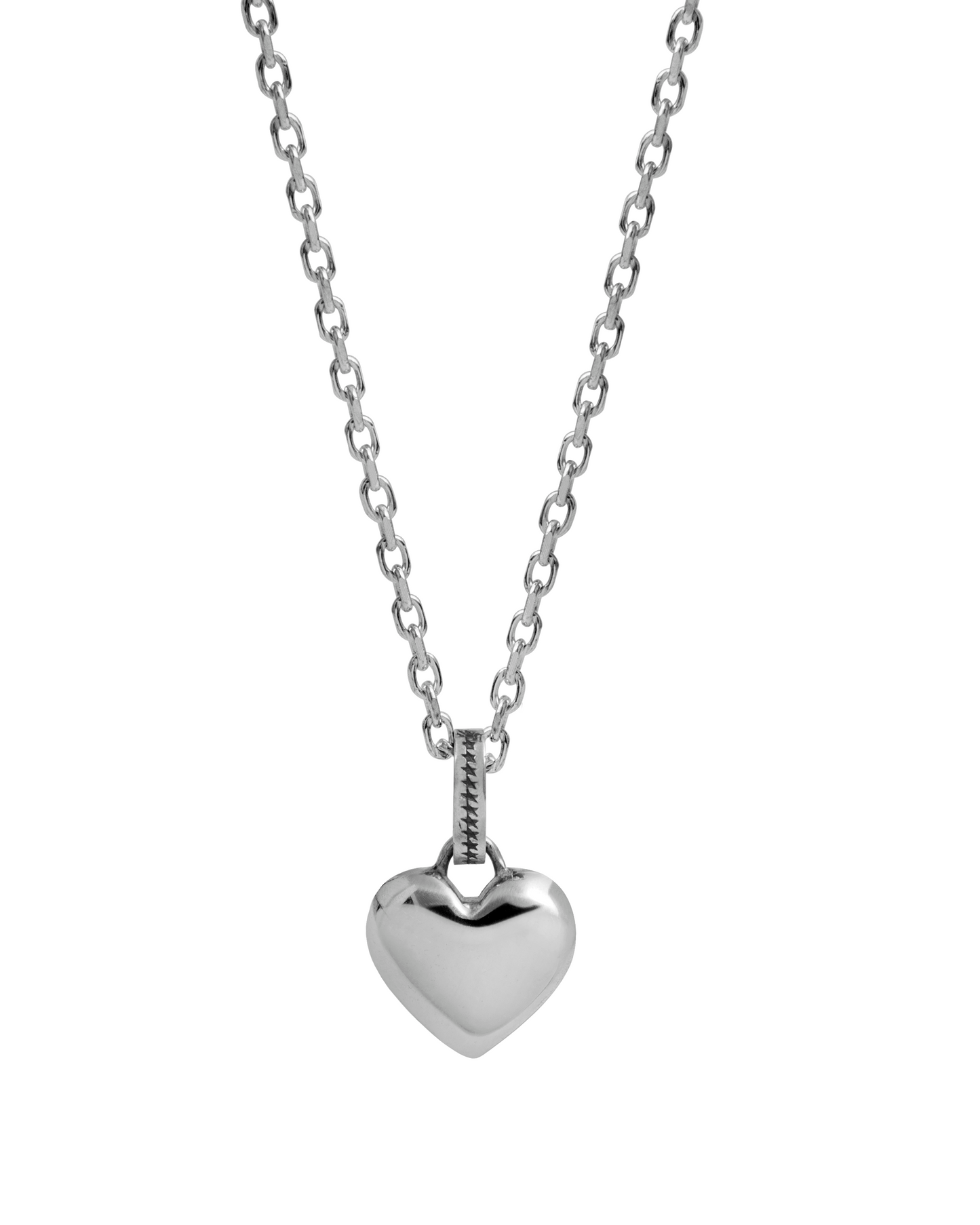 TwoJeys Heart Necklace — Silver