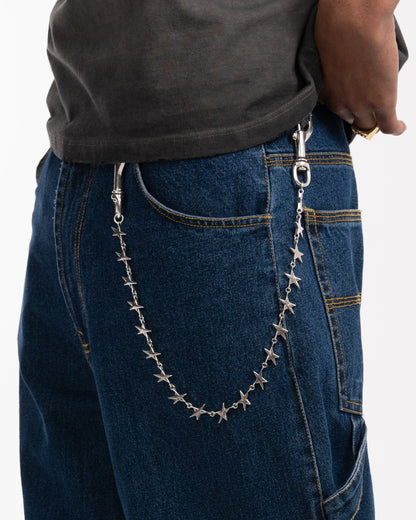 TwoJeys Stars Pant Chain — Silver