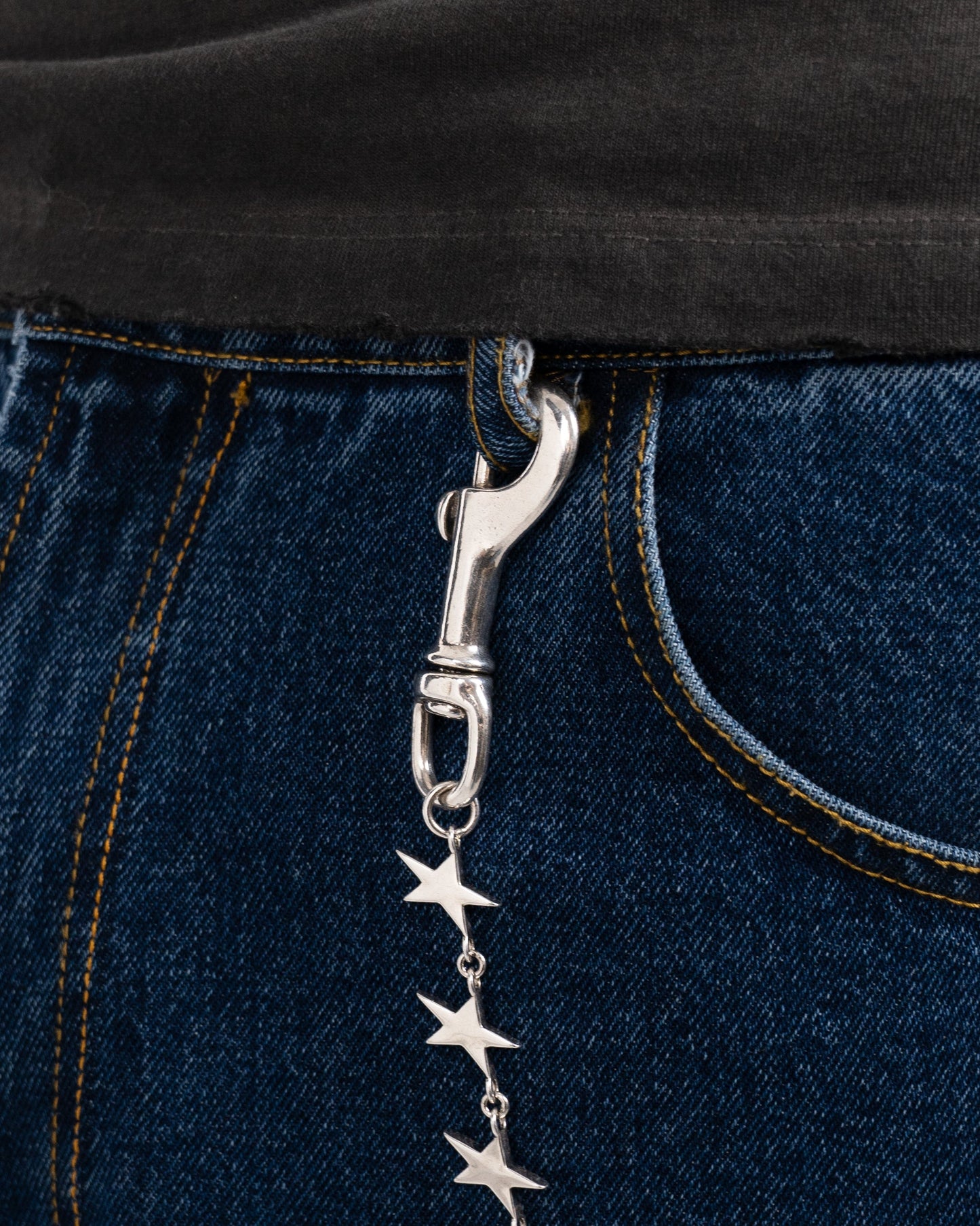TwoJeys Stars Pant Chain — Silver