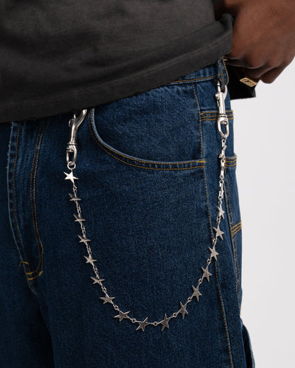 TwoJeys Stars Pant Chain — Silver
