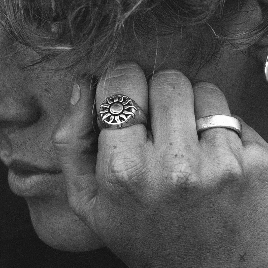 TwoJeys Organic Sun Ring Silver